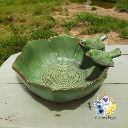 BIrd bath Ceramic Bird Bath, Bird Bath For Garden, Birdbath Garden Decoration, Outdoor Birdbath