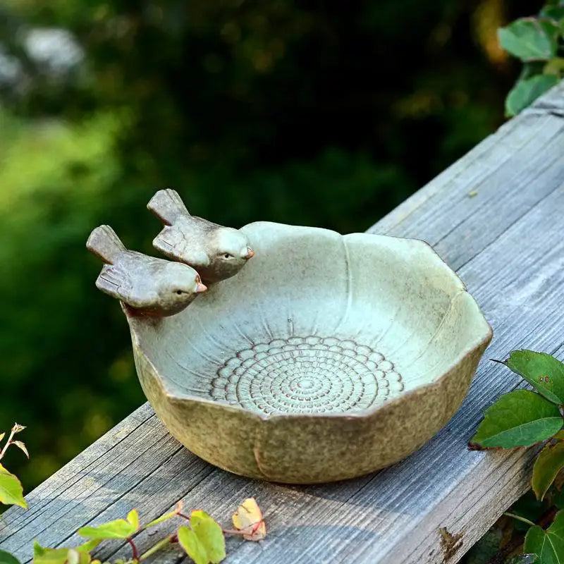 BIrd bath Ceramic Bird Bath, Bird Bath For Garden, Birdbath Garden Decoration, Outdoor Birdbath