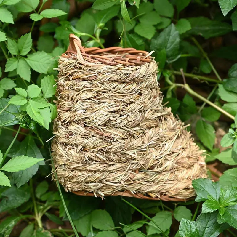 Bird House, Outdoor Decor, Hanging Birdhouse, Nesting Box, Backyard Shelter, Decorative Birdhouse, Natural Wood