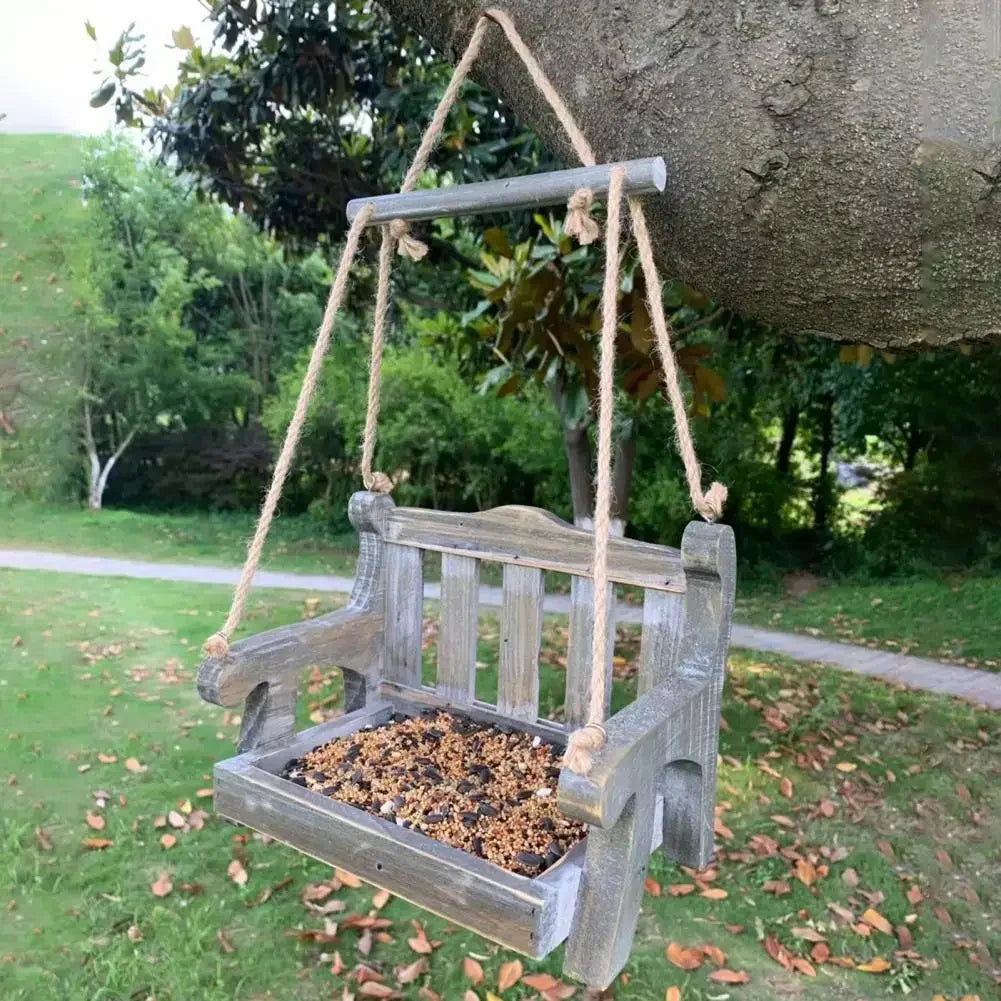 Fruit Feeder  Useful Hanging Bird Swing Chair Feeder  Convenient Bird Food Holder Hummingbird Feeder  Bird Feeder Outdoor